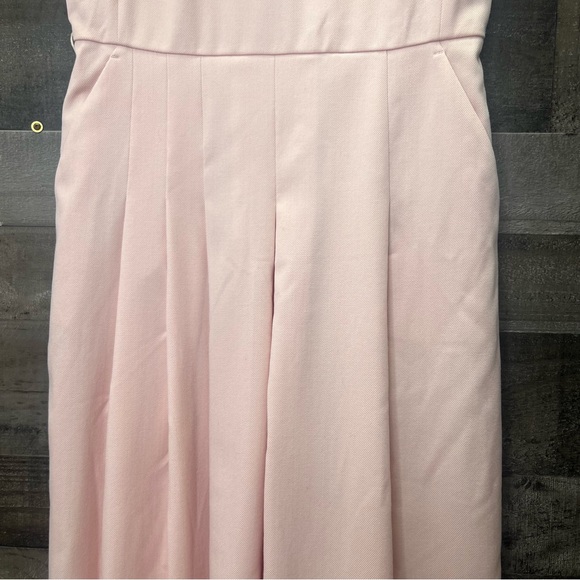 NWT MaxMara Mimma Occasion Dress in Light Pink Elegant Pleated Sleeveless Dress - Picture 6 of 11
